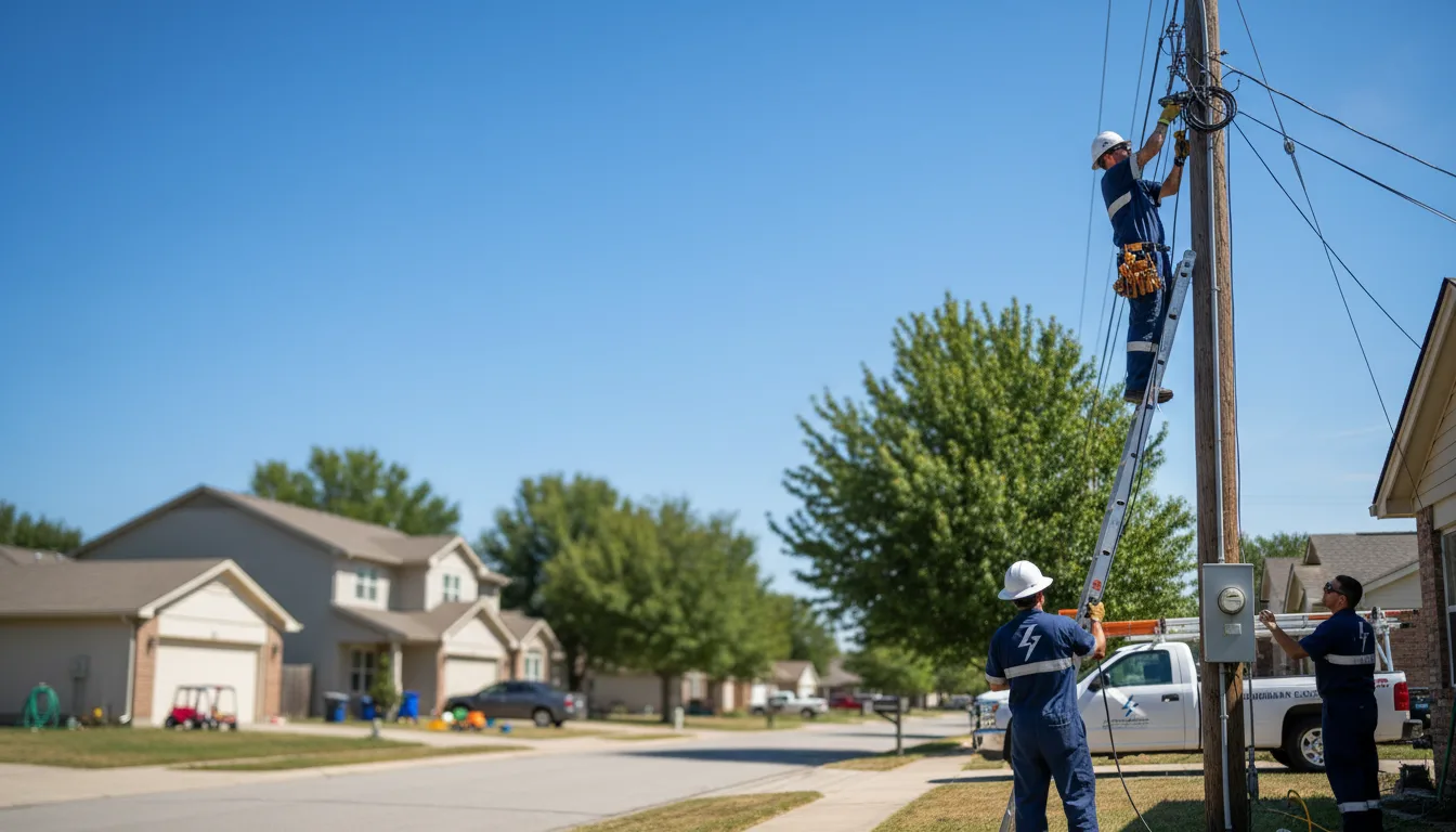 Residential electrician providing installation services in Bristow, VA